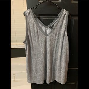 Lane Bryant size 22/24 shimmering silver v tank